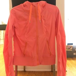 SALE! Lululemon coral pink hooded jacket SIZE 6